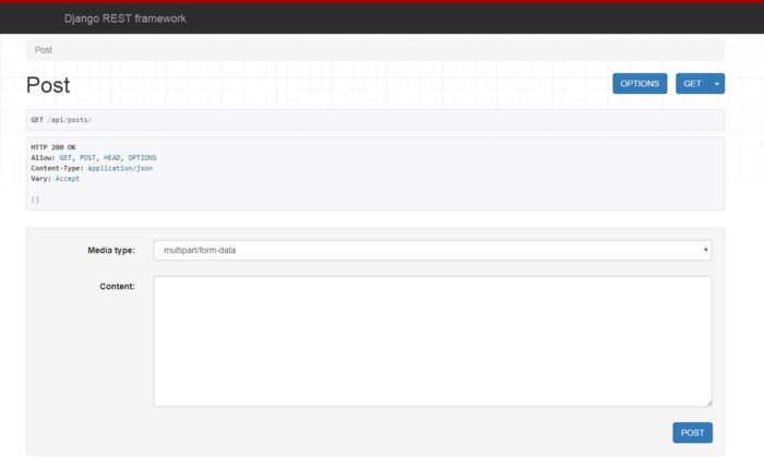 post form without data