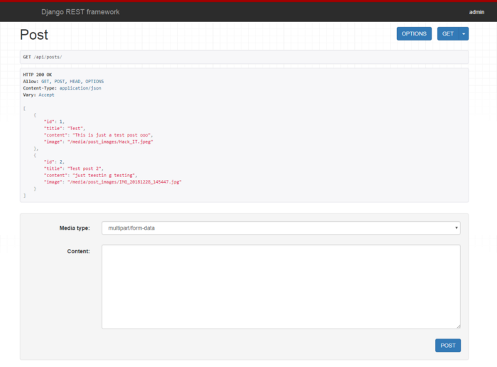 post form with data